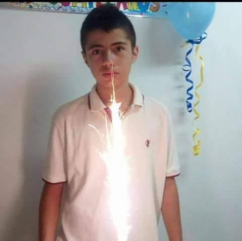 Juan David Martínez, de 14 años