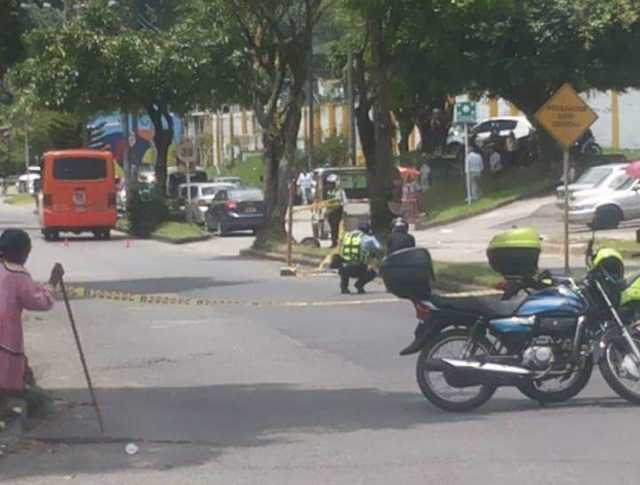 Lugar del accidente del estudiante