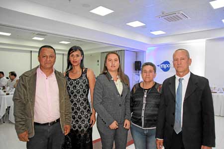 Nolberto Pineda, Marcela Bejarano, Valentina Mesa, Alba Patricia Noreña y José Uriel Noreña. 