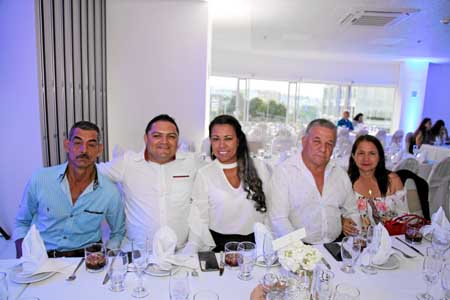Mario Martínez, Maximiliano Hortalis, Martha Isabel Giraldo, Holber Muñoz y Janeth Giraldo. 