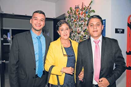 Emilio Orlas, Inés Giraldo y Fabio Eduardo Arce Giraldo. 