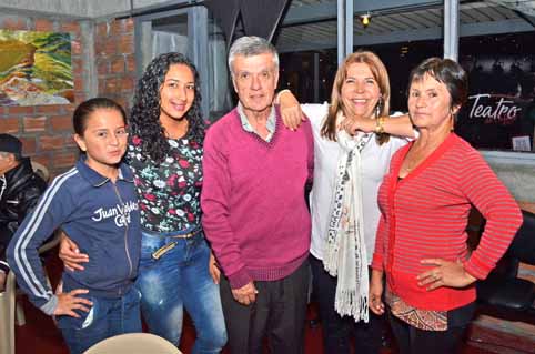 Luz Tatiana Villanueva Muñoz, Rosmery Hernández Vega, Rodrigo Piedrahíta Gallo, Luz Colombia Suárez de Piedrahíta y Dolly Castañ