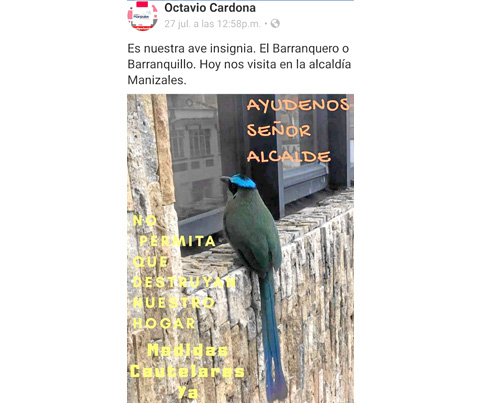 Lo visitó un barranquero y…