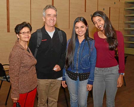 Marleny Lince Díaz, Guillermo Osorio Galindo, Gabriela Gómez Mendoza y María León Franco.