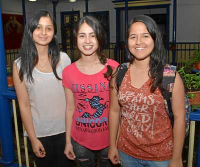 Stefanny Buitrago Ruiz, Angie Camila Loaiza Sánchez y Laura Isabel Hernández Hoyos.