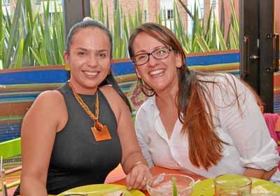 Diana Lorena Ardila Mora y Laura Carolina Duque Aristizábal se reunieron en el restaurante El D.F. Comida mexicana.