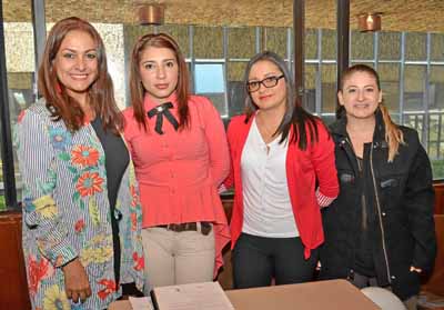 Lina María Tróchez Varela, Luisa Fernanda Cárdenas Arenas, Yenny Alexandra Giraldo Arenas y Ángela Henao Arroyave.