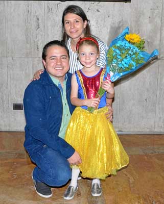 Andrés Mauricio Ossa Tangarife, Luisa Fernanda Arteaga Hernández y Martina Ossa Arteaga.