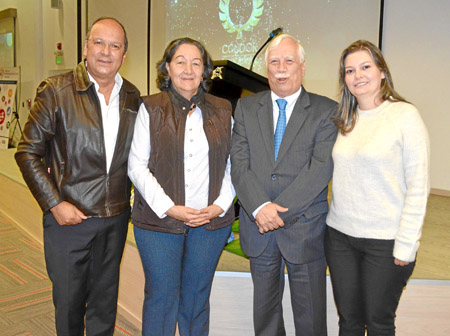 Augusto Javier Londoño López, María Magdalena Builes Giraldo, Gabriel Cadena Gómez y Marcela Escobar Arango.
