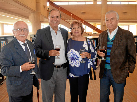 Mario Barreneche Vélez, Bernardo Rivera Sánchez, Tere Pineda de Barreneche y Jorge Alberto García Peláez.