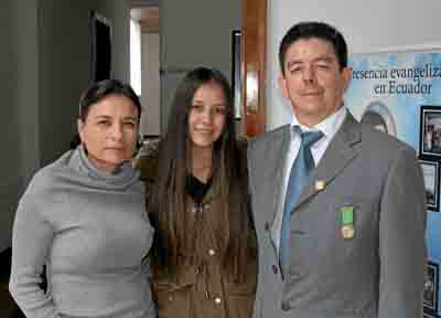Cristina Trejos Tapasco, Ana Sofía Montoya Trejos y José Albeiro Montoya Arias.
