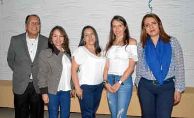 Euclides Cubillos Moreno, Fabiola Muñoz Ocampo, Andrea Mejía Pérez, Yaneth Cristina Gálvez Giraldo y Luz Elena Pérez Cardona.