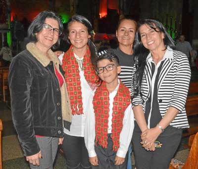 Lorena Taborda Henao, María Camila Taborda Henao, Santiago Molina Taborda, Gloria Patricia Sierra y Sandra Milena Taborda Henao.