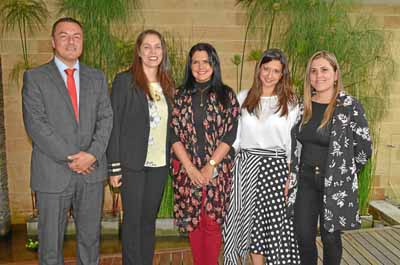 Jorge González Cardona, Érika Durán Pinzón, Mónica Posada Cifuentes, Claudia Ardila y Maryury Merchán García. 