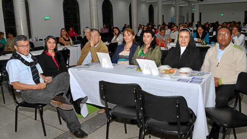 Luis Valencia, Leidy Vargas Ocampo, Germán Posada Gallego, Sandra Cortés, Mary Luz Arango, hermana Ana Judith Salazar Losada y J