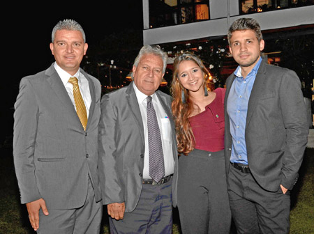 Celebraron en una comida en el restaurante Cortesana: Miguel Santiago Celi Ortiz, Miguel Orlando Celi Navarrete, Nicole Celi Vil