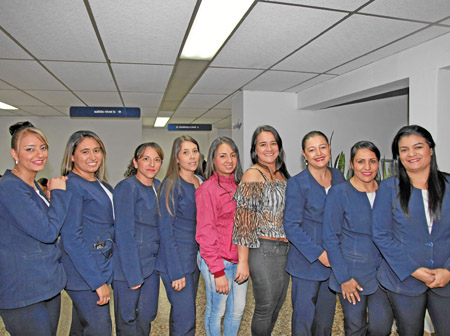 Eliana Rubio, Alejandra Alzate, Magda Orozco, Diana Carolina Noreña, María Helena Jaramillo, Verónica Arroyave, Luz Helena Guerr