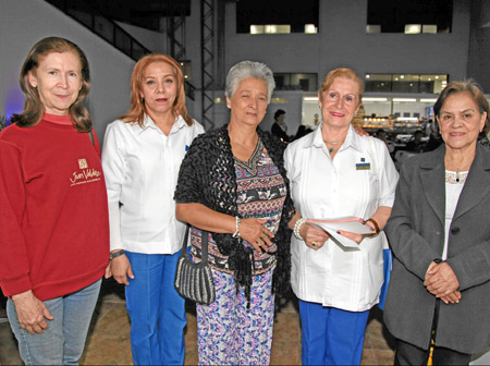 Florencia Ruiz Loaiza, Mariana Flórez Bedoya, Luz Stella Díaz Quintero, María Cristina Ruiz Loaiza y María Teresa Laverde Duque.