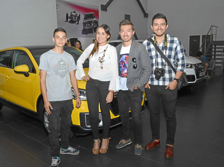 Juan David Arroyave, Lina María Botero Zuleta, Juan Carlos López Henao y Nicolás González Miranda.