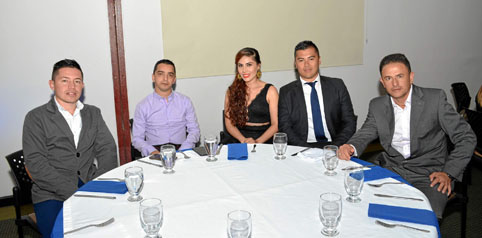 Andrés Felipe Atehortúa García, John Fabián Orozco García, Diana Marcela Guzmán Herrera, Ómar Ángel Loaiza y  Dorynel Flórez Val