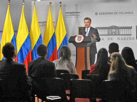 Juan Manuel Santos, presidente de la República 