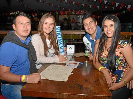 Juan Camilo Orozco, Manuela Lozano, Simón Vargas y Daniela Orozco.