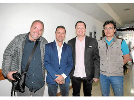Carlos Miller, Pepe Manrique, David Jaramillo y Diego Caballero.