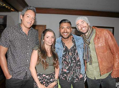 Camilo Bedoya, Jéssica Betancur, Camilo Murcia y Adan Wood. 