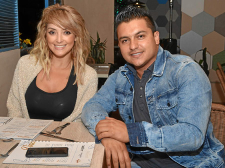 Sandra Quintero Arias y Juan Martín Grisales Gómez se reunieron en una comida en el restaurante L’Atelier.