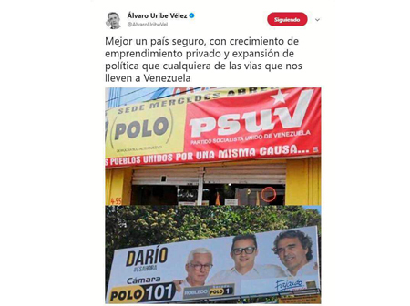 Los montajes de Uribe Tomada de Twitter Manizales. Si por algo es bien conocido en Twitter el expresidente Álvaro Uribe es por s