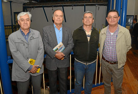 Fabio Vélez Correa, Albeiro Valencia Llano, Jaime Alfonso Ossa López y Ángel María Ocampo Cardona.
