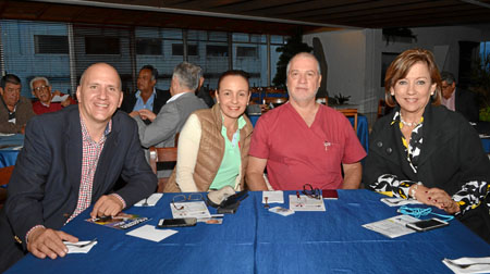 Santiago Giraldo Santacoloma, Ana María Jaramillo Santacoloma, Diego Mejía Lopera y Cecilia Santacoloma de Jaramillo.