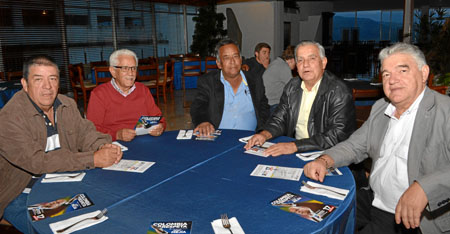 Luis Alfonso Aristizábal Hincapié, José Pioquinto Brand, Jorge Humberto Serna, Gustavo Villegas Hernández y Gabriel Zuluaga Mont