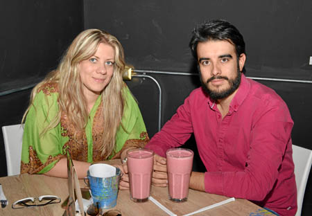 Sharim Toro Velásquez y Leandro Osorio Montoya almorzaron en el restaurante Urban.