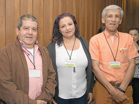 Alfonso Ocampo Duque, Ángela Patricia Álvarez y Octavio Cuesta Bolaños.