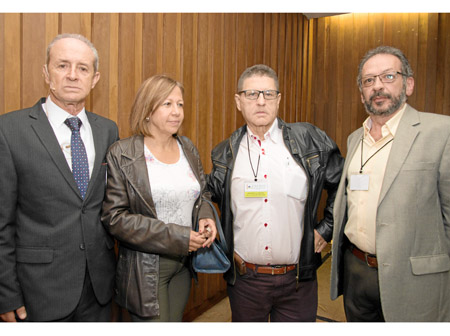 Guillermo Alzate Duque, María Elsy Ubaque, Eduardo Vargas y Germán García Restrepo.