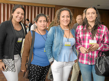 Mariana Castaño González, Olga Ruiz, Nelly Sossa y Paula Andrea Sánchez.
