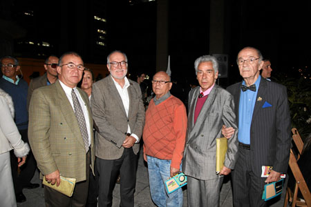 Julián González, Guido Echeverri Piedrahíta, Orlando Duque Arias, Fabio Corrales García y Jorge Molina Marulanda.