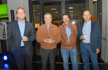 Felipe Escobar Díaz, Fabián Escobar Montoya, Roberto Salazar Gómez y Jorge Eduardo Sánchez Arango.