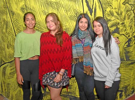 Paula Daniela Rojas, Karol de la Vega Agudelo, Geraldine Ortega Ovalle y Salomé González Cuesta.