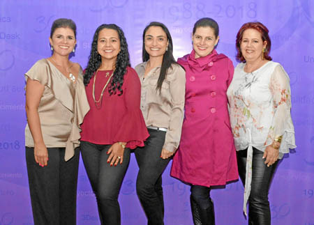 Catalina Londoño Villa, Claudia Patricia Orozco Serrano, Sandra Vásquez Jaramillo, Valentina Robledo Trujillo y Nancy Trujillo M