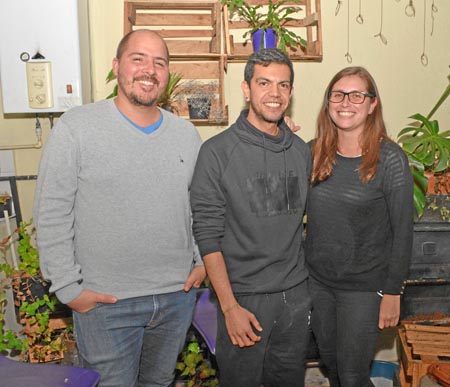 Guillermo Castaño Vélez, Daniel Jaramillo Londoño y Carolina Álvarez Vanegas.