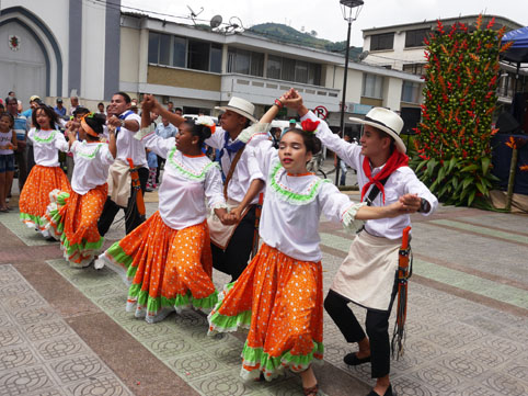 El pasado viernes en Chinchiná se celebró el séptimo aniversario del Paisaje Cultural Cafetero con actos de folclor.