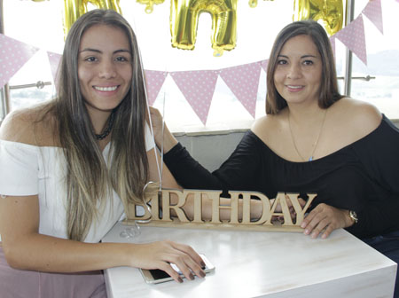 María Camila Acevedo invitó a Adriana Cuervo a un almuerzo en el restaurante La Azotea Rooftop, para celebrarle su cumpleaños.