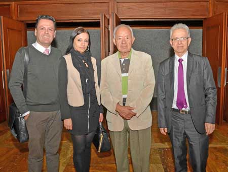 Julián Andrés Gómez Arias, Sandra Milena Gómez Ocampo, William Giraldo Giraldo y Diego María Arias Agudelo.