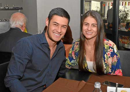 Miguel Echeverri Salazar le celebró el cumpleaños a Valentina Gómez Alba en un almuerzo en la sede El Cable del Club Manizales.