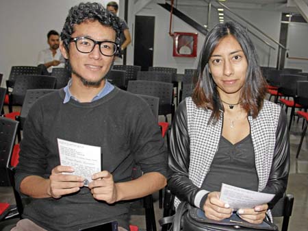 Andrés Amado y Jéssica Murillo.