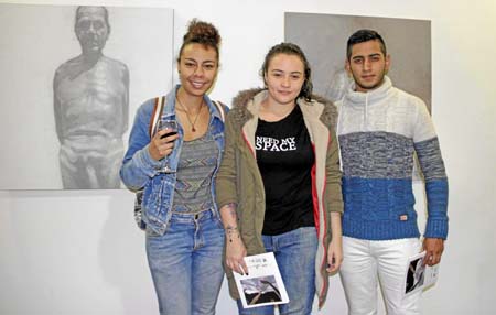 Jéssica Taba, Manuela Rivera y Mauricio García.