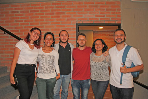 Verónica Román, María Fernanda Usma, Arturo García, Juan Martín Zuluaga, Natalia López y David Henao. 