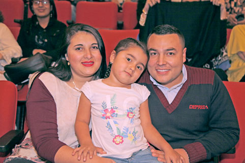 Cristina Silva, Antonia Molina y Alejandro Molina. 